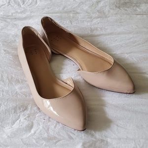 A New Day nude tan pointed D'Orsay flats 10